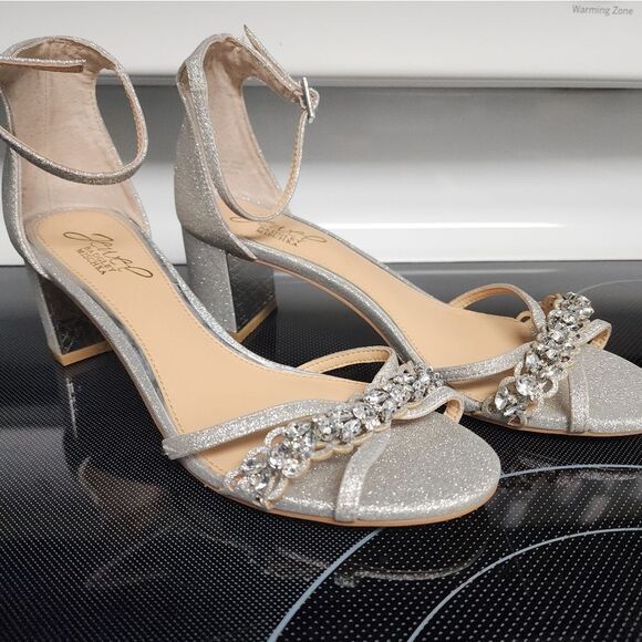 Jewel Badgley Mishka Giona Embellished Evening Shoe Size 7.5 New - Picture 9 of 12